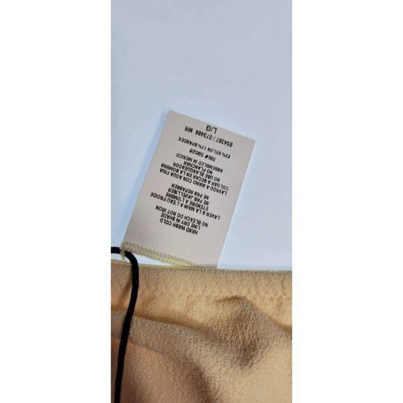 SAME Los Angeles One Piece Swimsuit Womens Color Suede Cream/Black Size Large - Picture 2 of 9